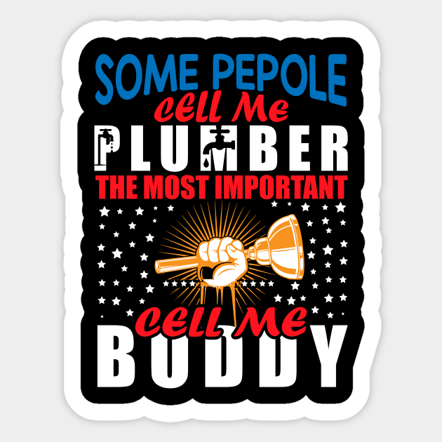 Plumber T - Shirt Design Sticker by Shuvo Design